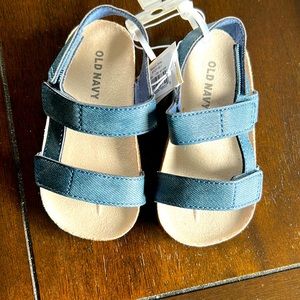 Navy blue toddler sandals